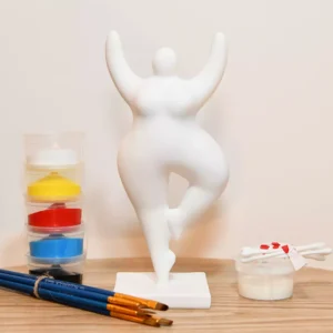 DIY-pakket Dikke Dame beeldje beschilderen (Yoga)