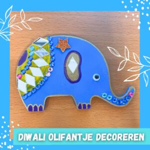 Workshops op evementen, beurzen en bedrijfsfeesten - diwali olifantje decoreren