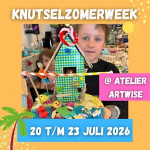 Knutselzomerweek 3: 20 t/m 23 juli 2026